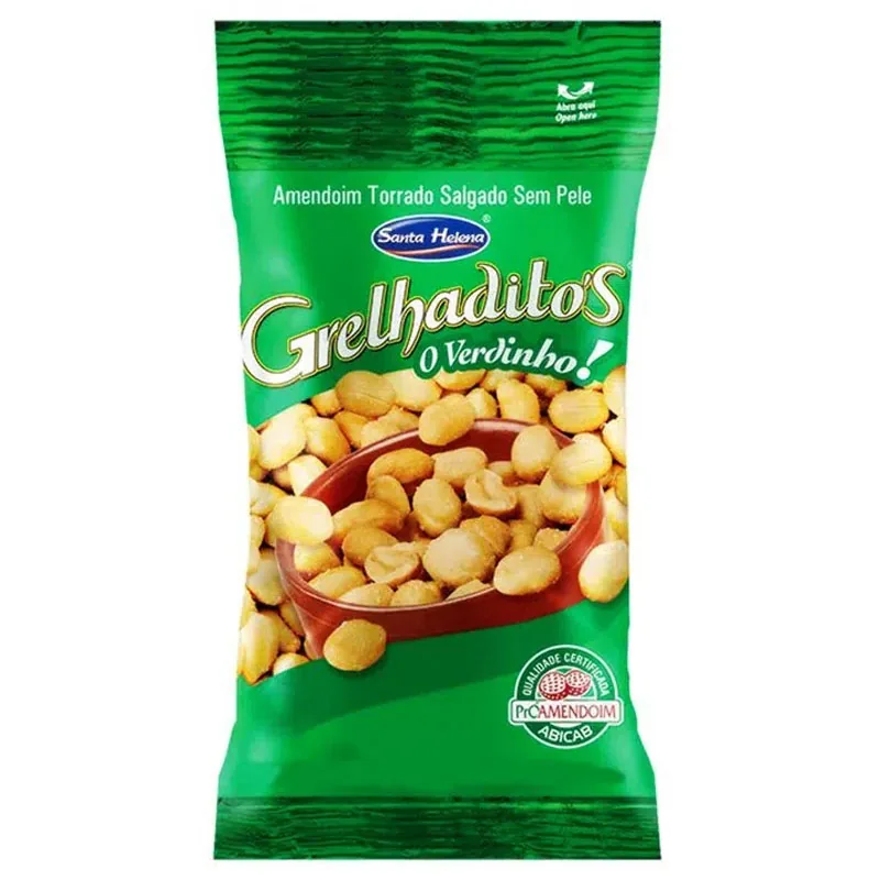 Amendoim Crocante Descascado Salgado Grelhaditos Pacote 24g