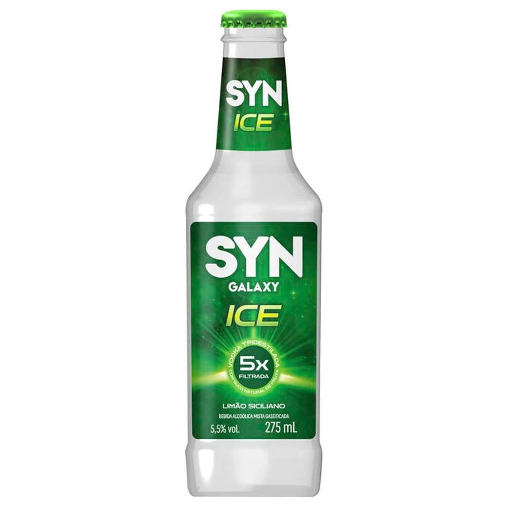 Bebida Ice Sabores Limão Siciliano Syn Vidro 275ml