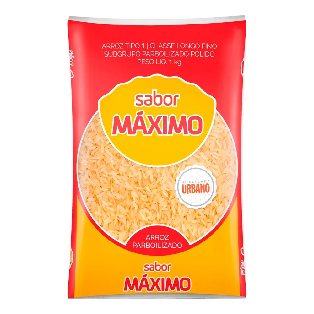 Arroz Parboilizado Tipo 1 Longo Fino Maximo Pacote 1kg