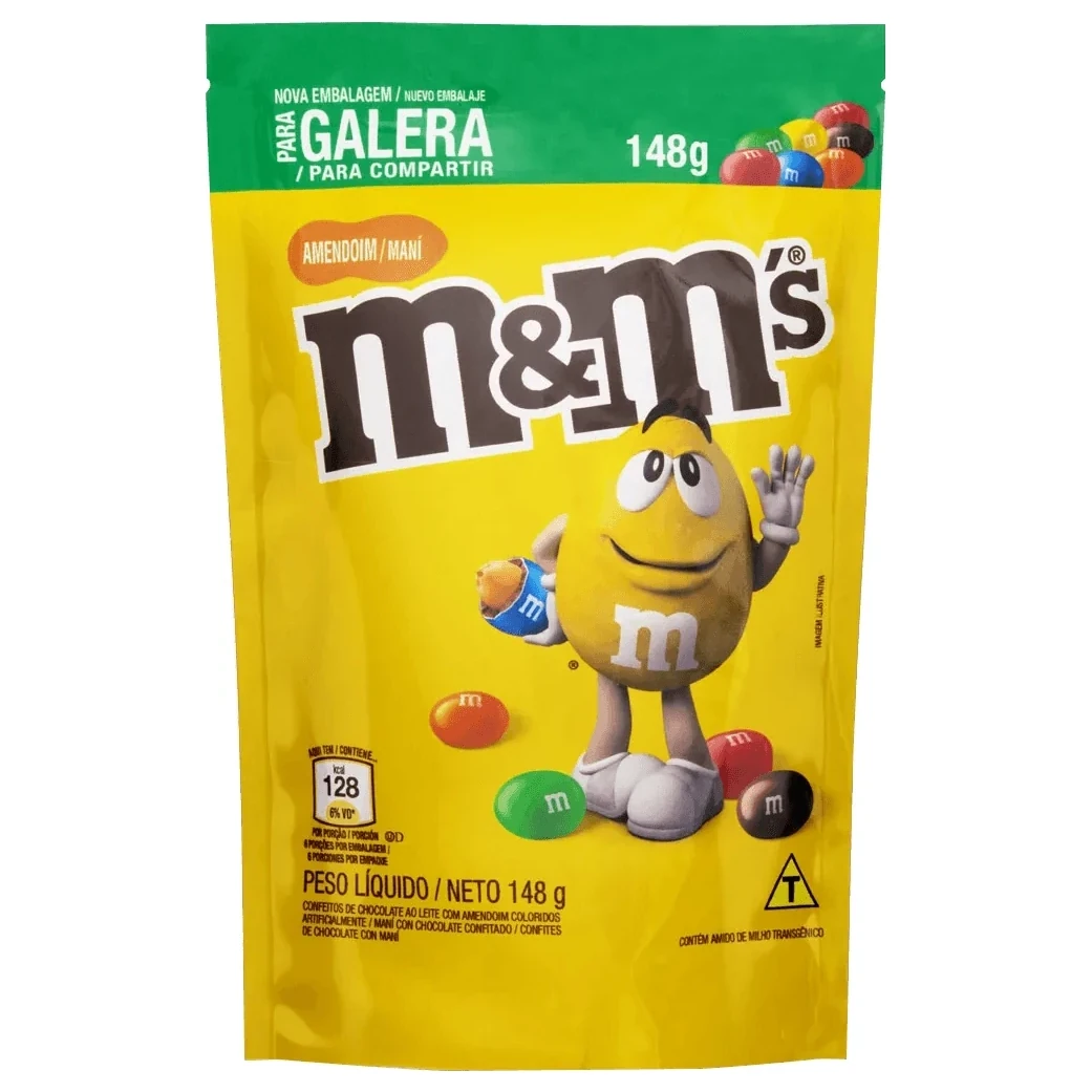 Bala Chocolate Amendoim M&m´s Sache 132g