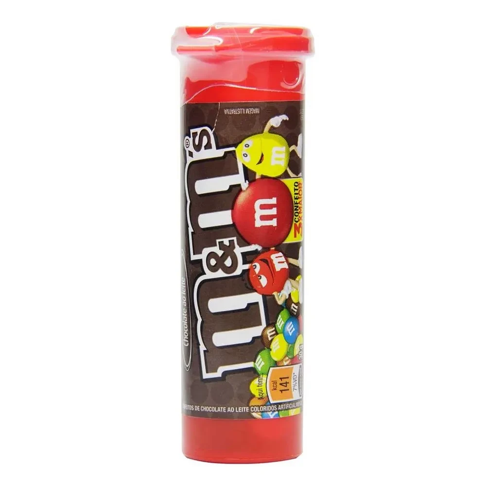 Bala Chocolate Mini Tubo ao Leite M&m´s Pote 30g