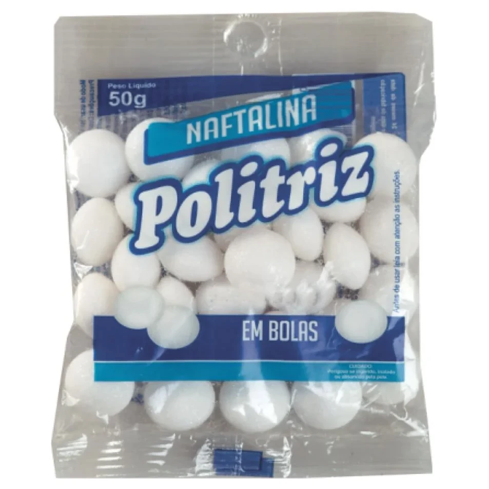 Naftalina em Bolas Politriz Pacote 50g