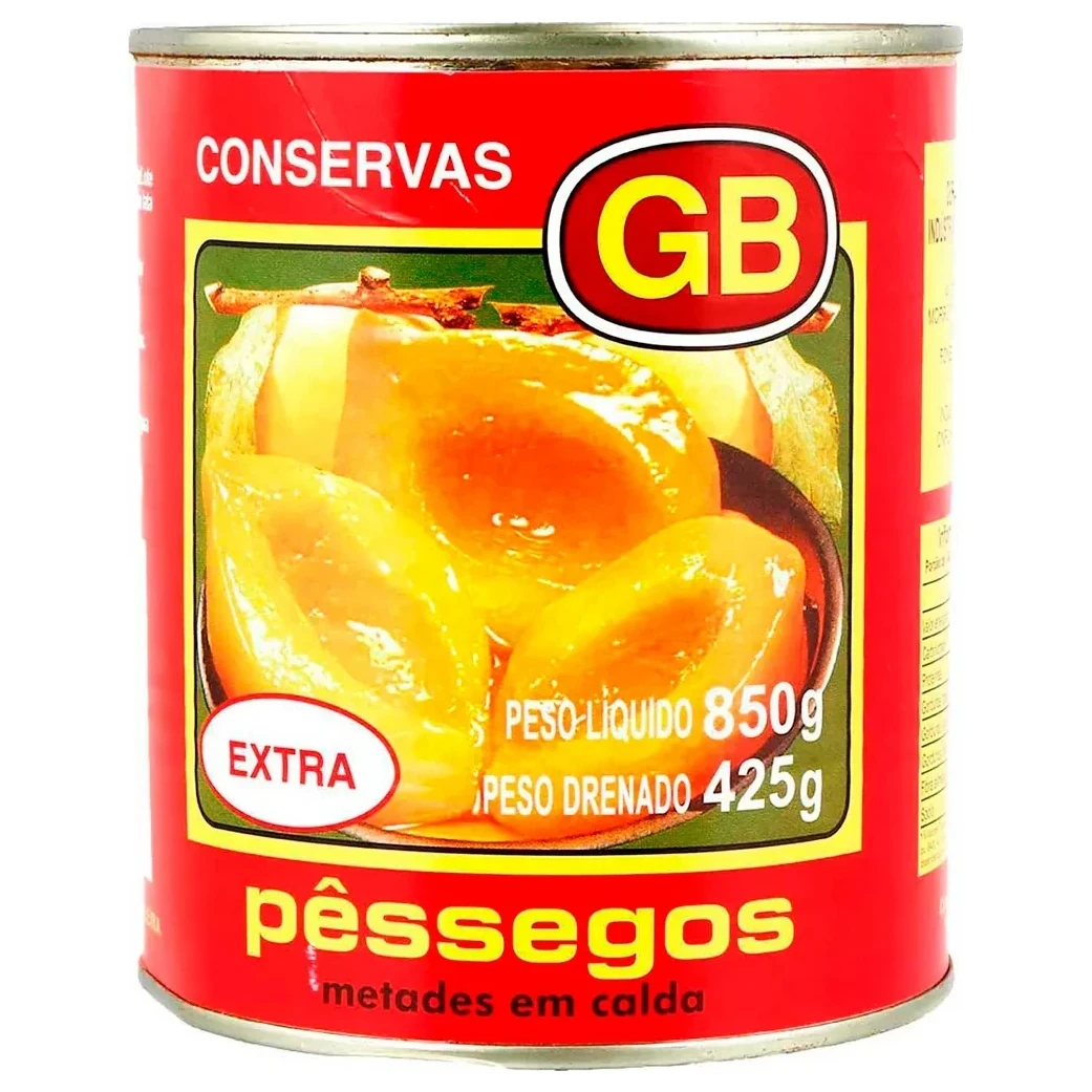 Pêssego Calda Metades Gb Lata 450g