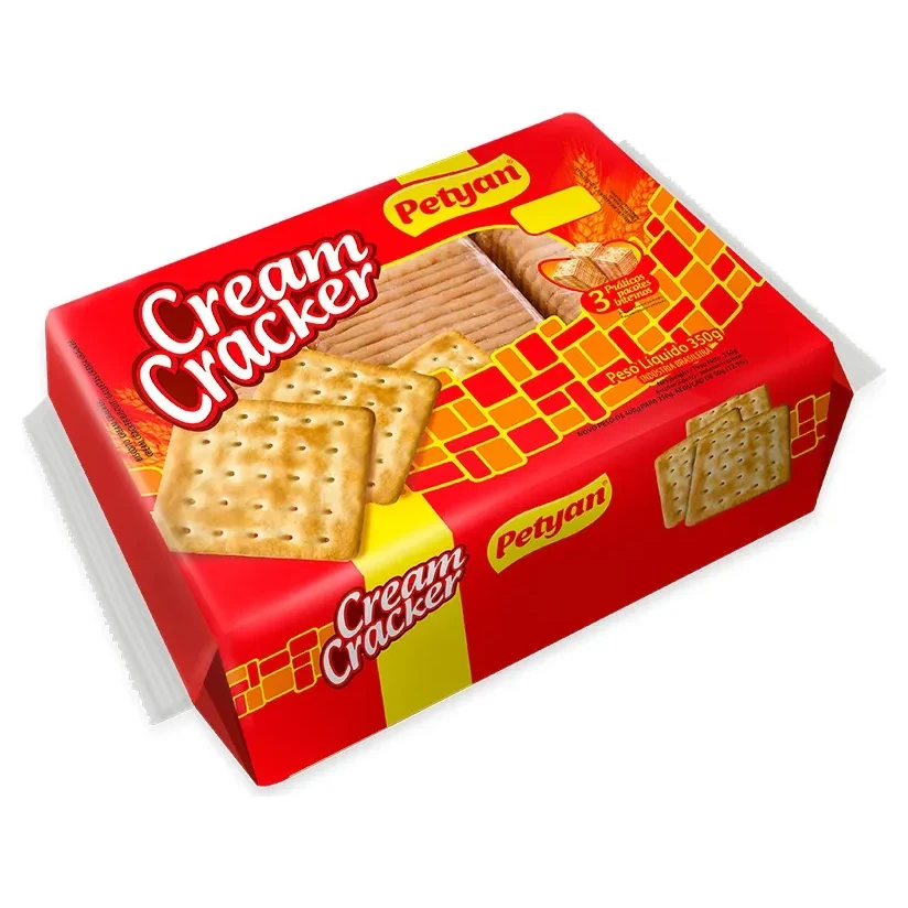 Biscoito Cream Cracker Tradicional Petyan Pacote 350g