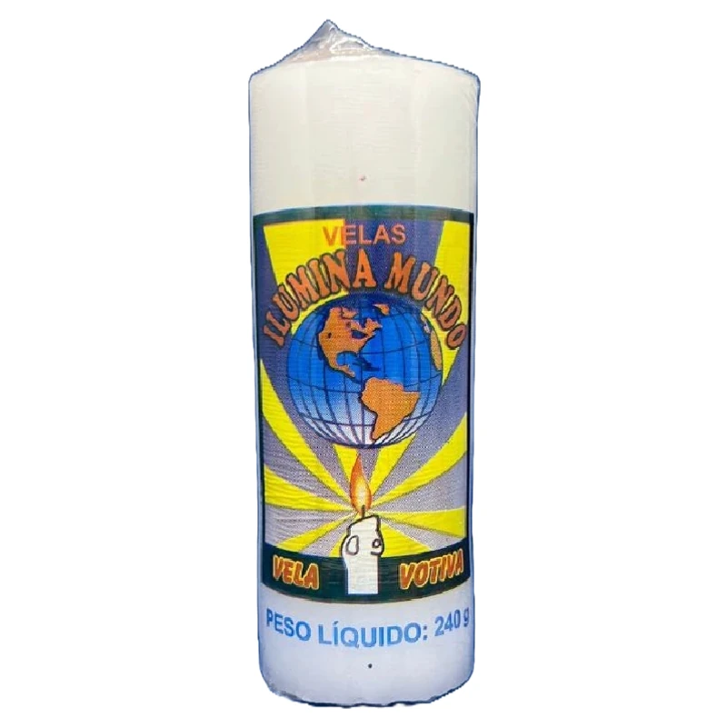 Vela Votiva Media Ilumina Mundo 240g