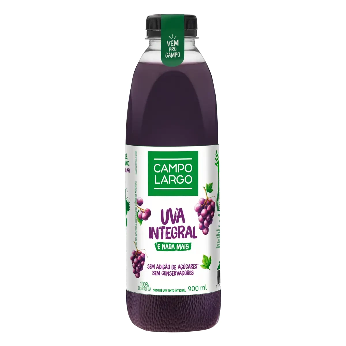 Suco Uva Campo Largo Garrafa 900ml