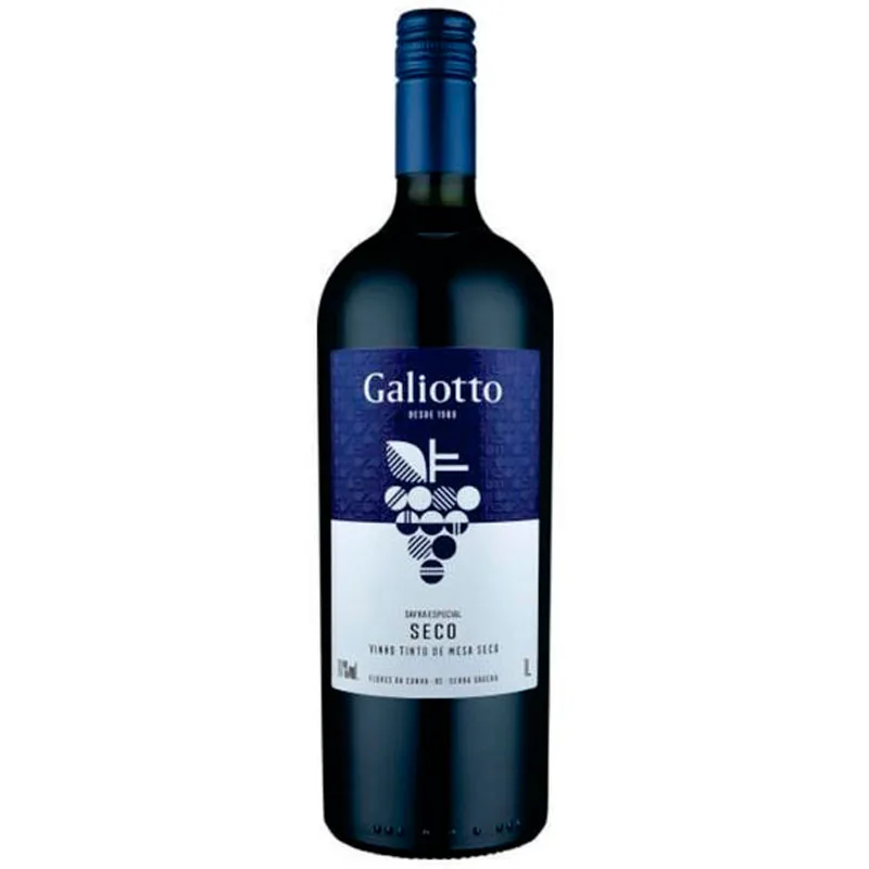 Vinho Tinto Nacional Seco Galiotto Safra Especial 1L