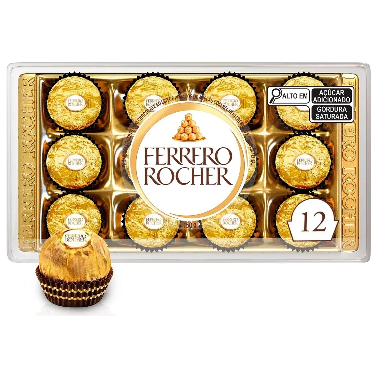 Bombom T12 Ferrero Rocher 150g