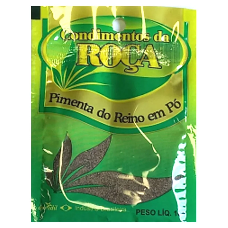 Pimenta Reino em Pó Condimentos da Roca Cartela 10g