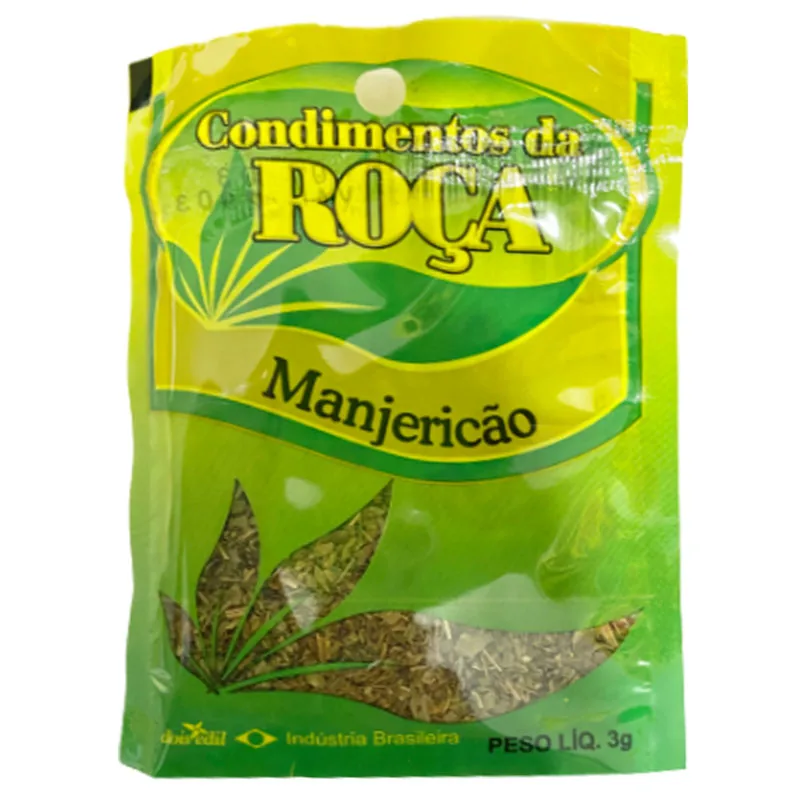 Manjericão Condimentos da Roca Cartela 3g