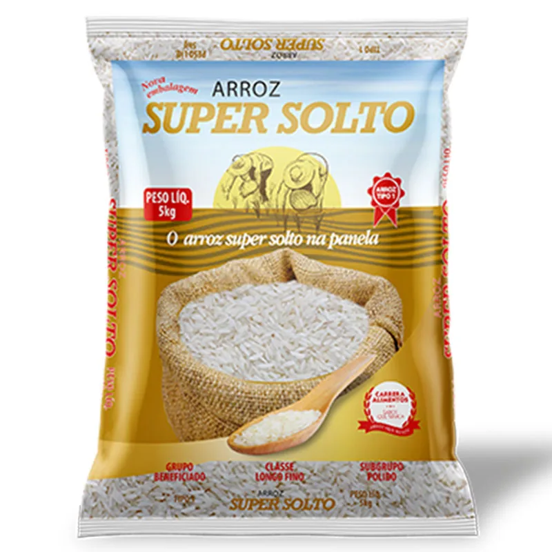 Arroz Branco Tipo 1 Longo Fino Super Solto Pacote 5kg