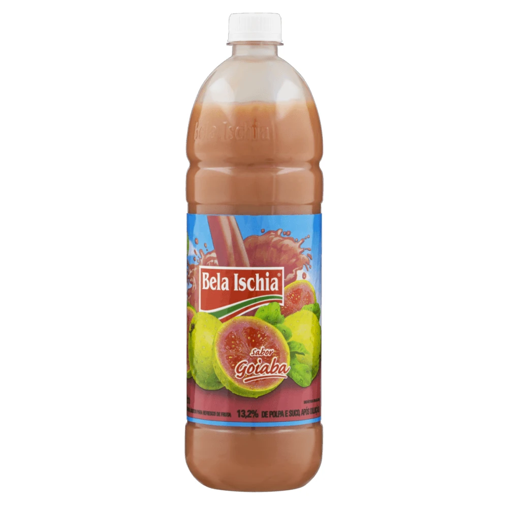 Suco Concentrado Goiaba Bela Ischia Garrafa 1L