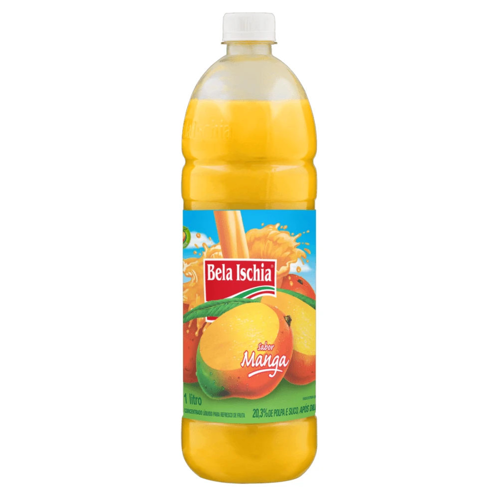 Suco Concentrado Manga Bela Ischia Garrafa 1L