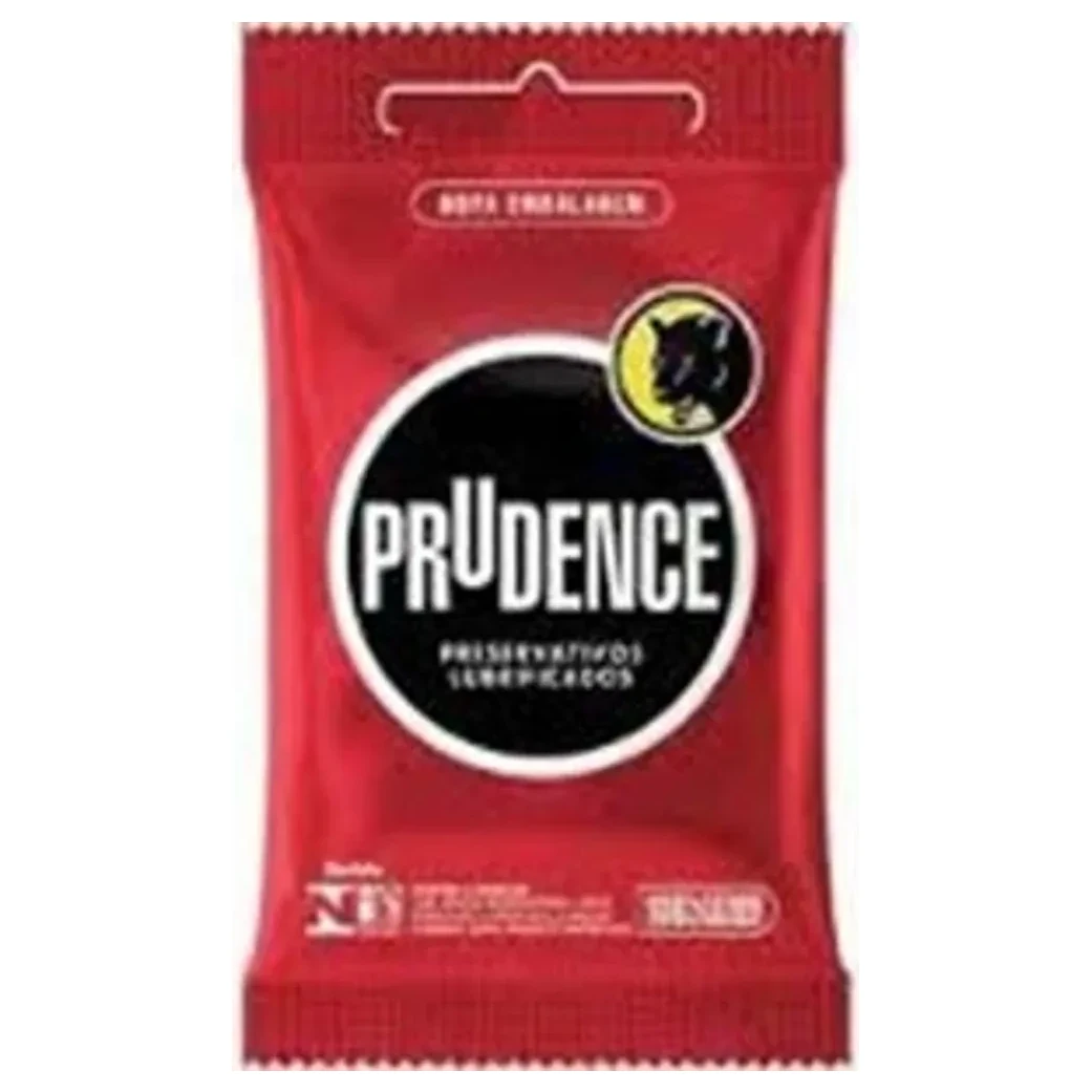 Preservativo Masculino Lubrificado PLUS Tradicional Prudence Pacote 3 Unidades