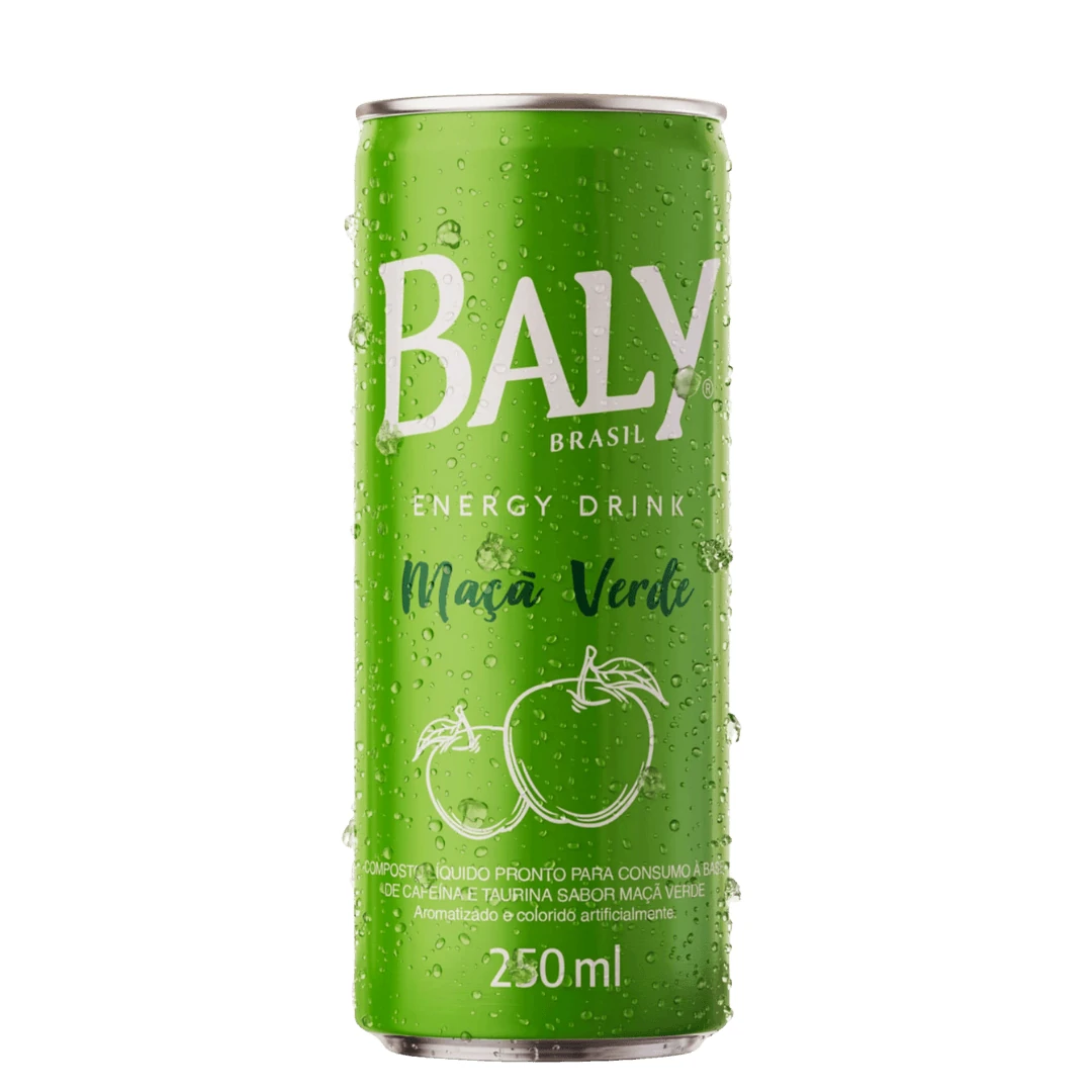 Bebida Energética Maçã Verde Baly Lata 250ml