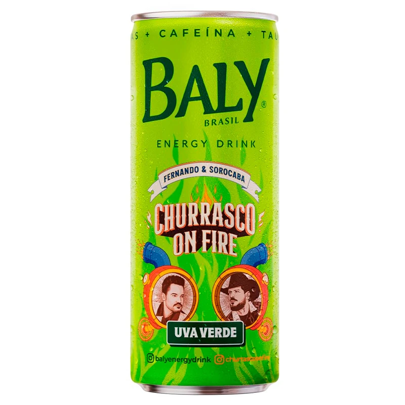 Bebida Energética Uva Verde Baly Lata 250ml