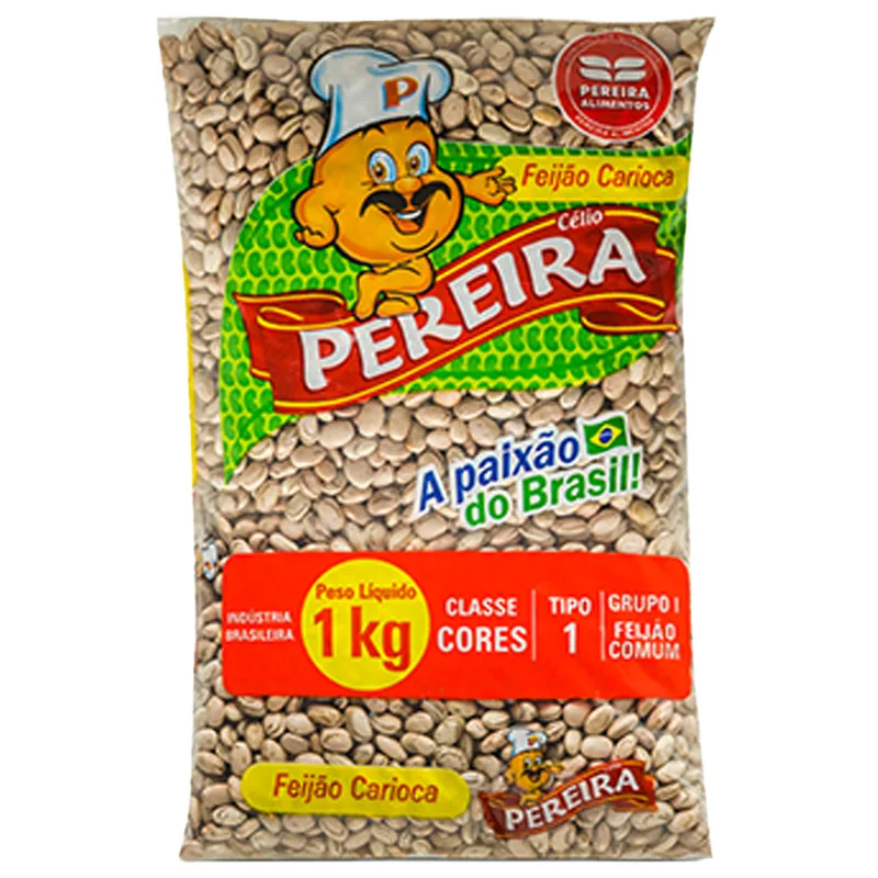 Feijão Carioca Tipo 1 Pereira Pacote 1kg