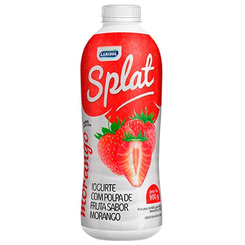 Iogurte Splat Morango Larisol Garrafa 900g