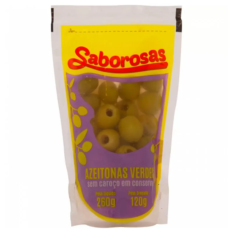 Azeitona Verde sem Caroco Saborosas Doypack 150g