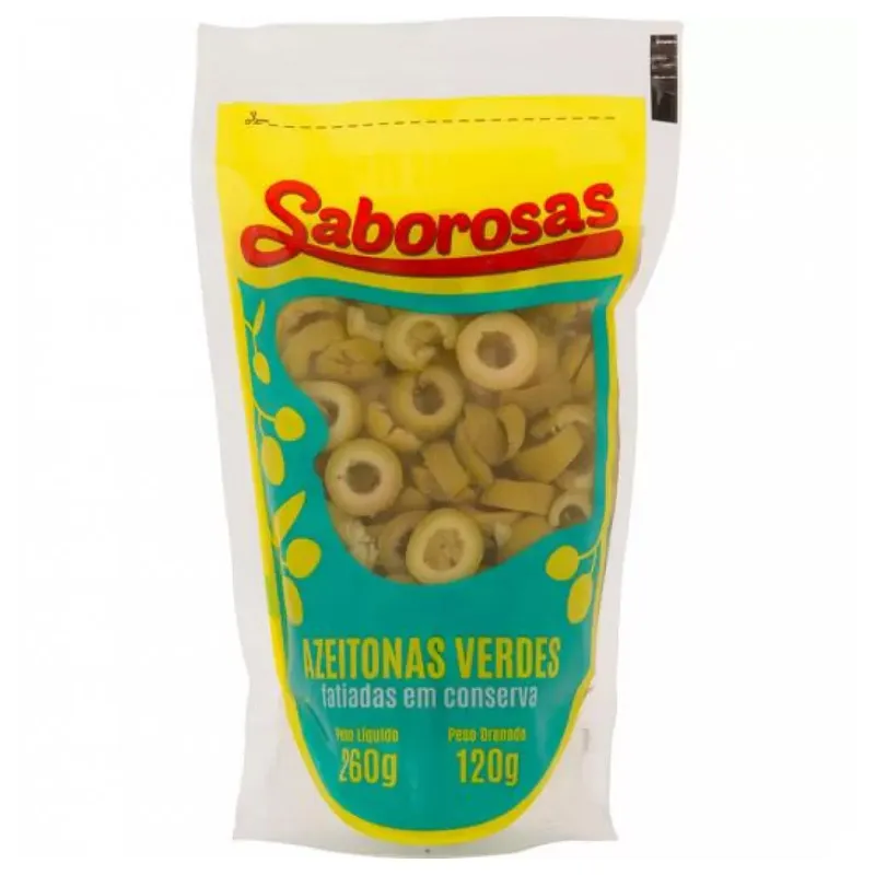 Azeitona Verde Fatiada Saborosas Doypack 120g