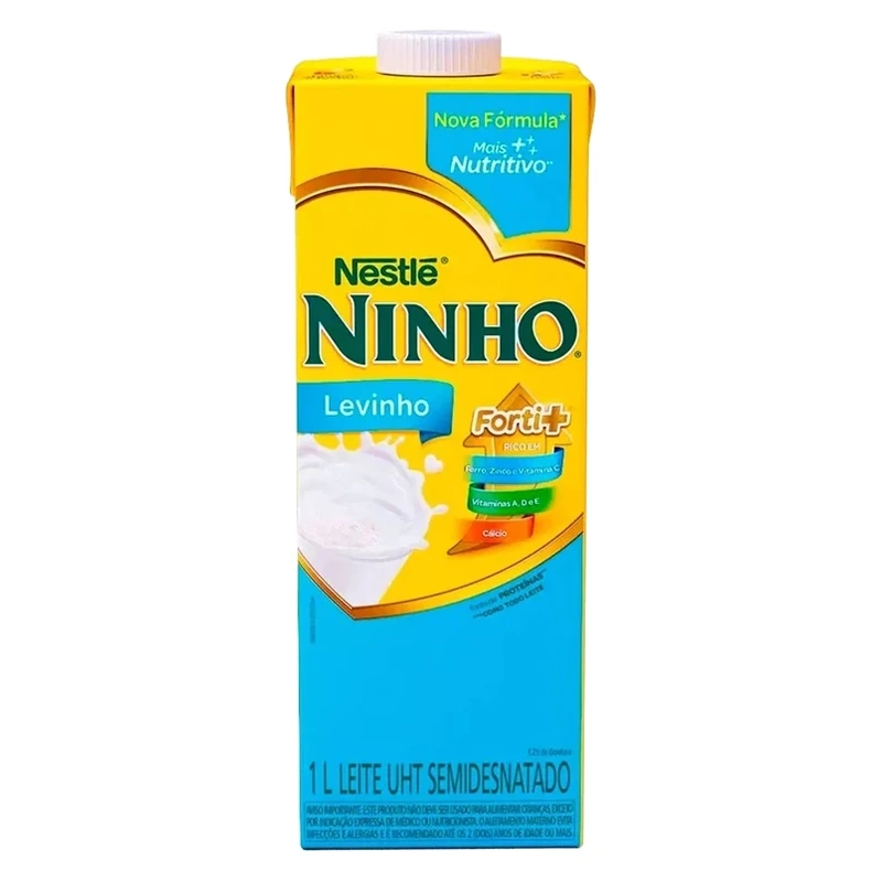 Leite Longa Vida UHT Levinho Semi Desnatado Ninho Caixinha 1L