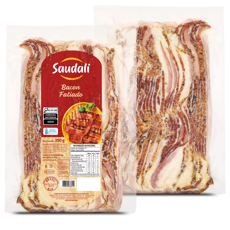 Bacon Defumado Resfriado Fatiado Saudali 350g