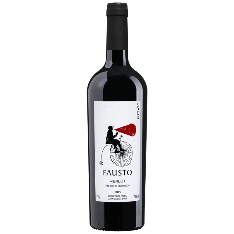Vinho Tinto Nacional Fausto Merlot 750ml