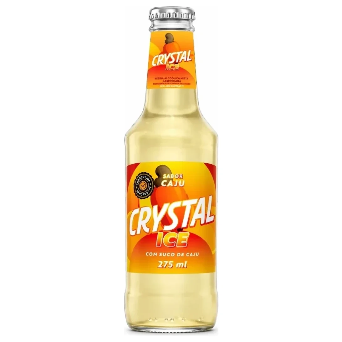 Bebida Ice Caju Crystal Long Neck 275ml