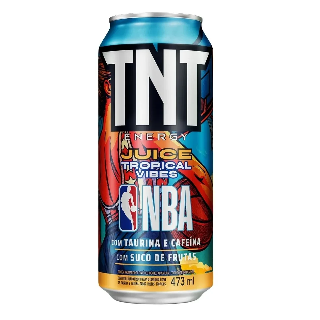 Bebida Energética Juice Tropical Vides Nba Tnt Lata 473ml