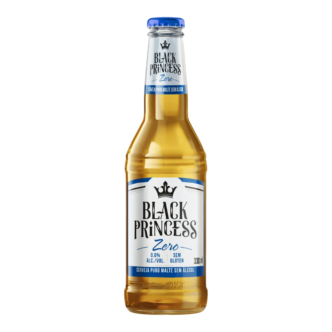 Cerveja Puro Malte ZERO Black Princess Lata 330ml