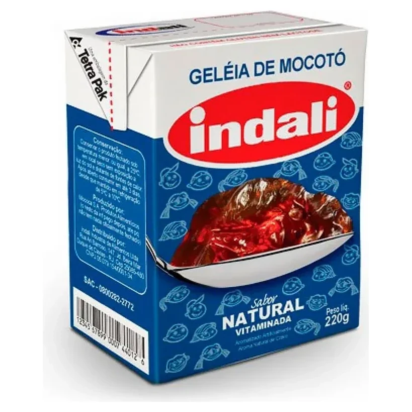 Geleia Mocoto Natural Indali Caixinha 220g