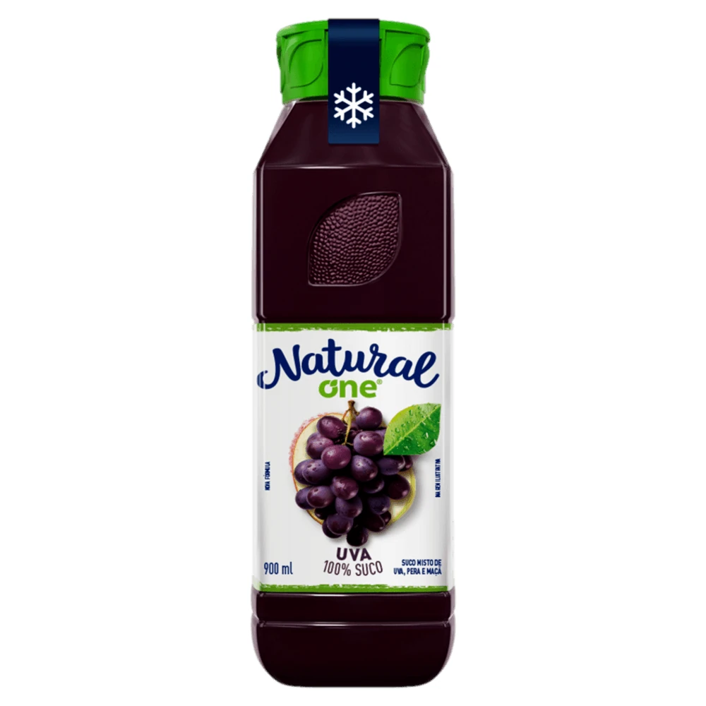 Suco Funcional Uva Refrigerado Natural One Garrafa 900ml