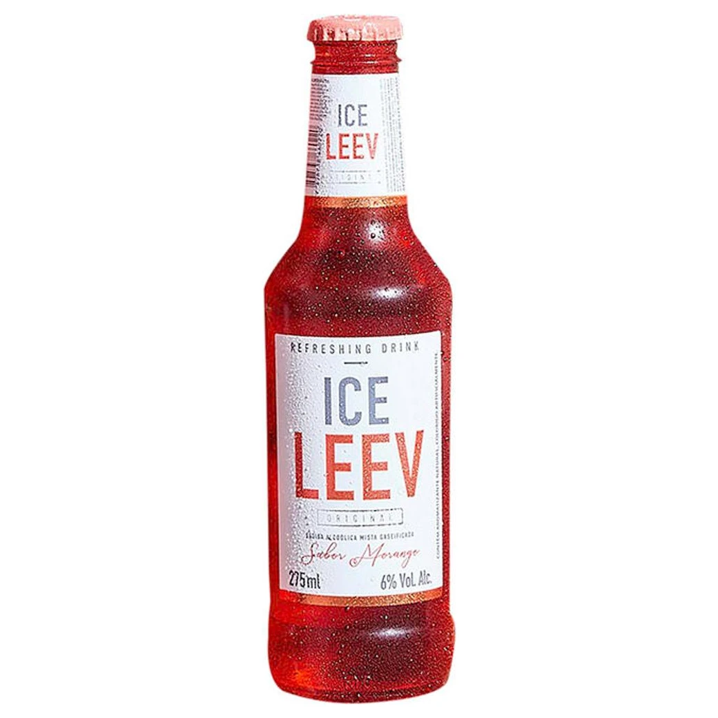 Bebida Ice Morango Leev Garrafa 275ml