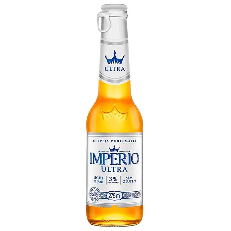 Cerveja Ultra sem Álcool Glúten Imperio Long Neck 275ml