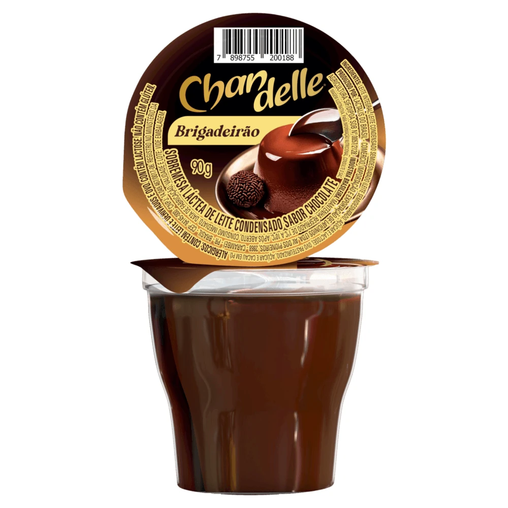 Sobremesa Lactea Chantilly Brigadeirao Chandelle Pack 90g