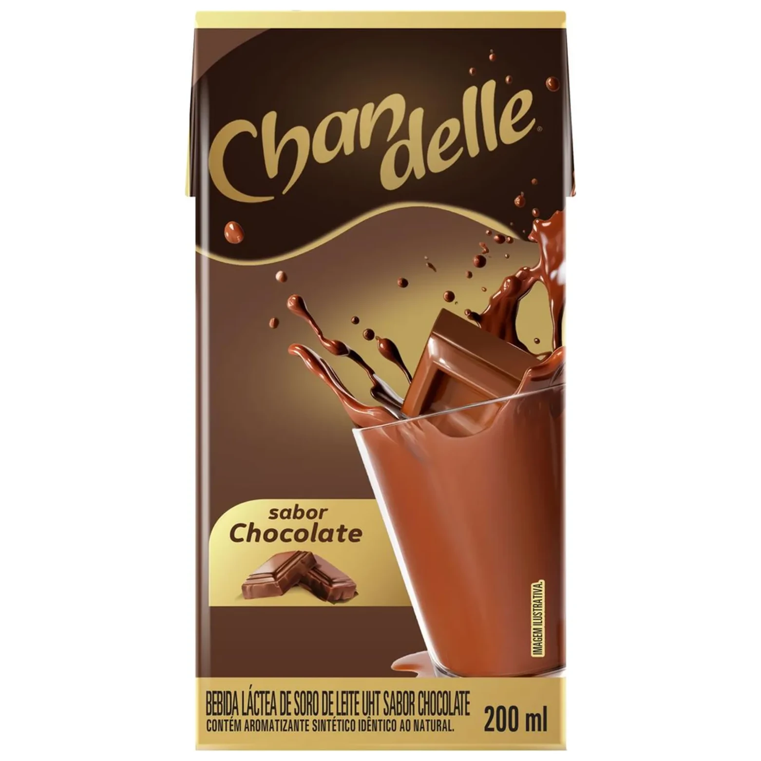 Bebida Lactea UHT Chocolate Chandelle Caixinha 200ml