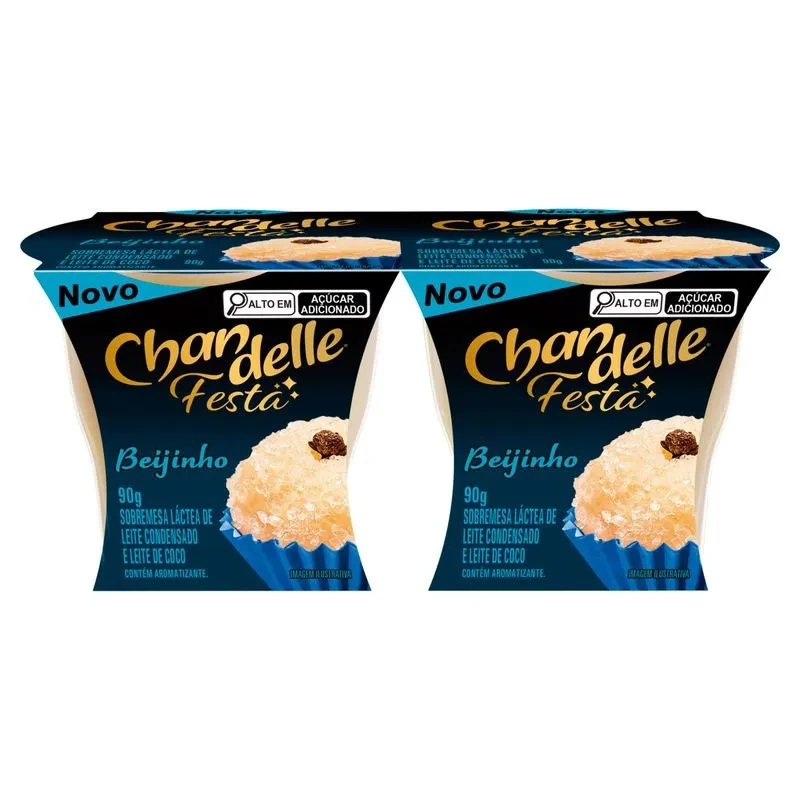 Sobremesa Lactea Chantilly Beijinho Chandelle Pack 90g