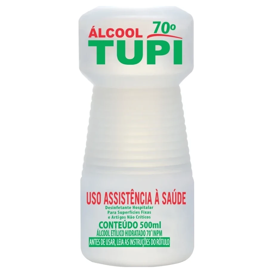 Álcool Líquido 70 Graus Hospitalar Tupi Frasco 1L