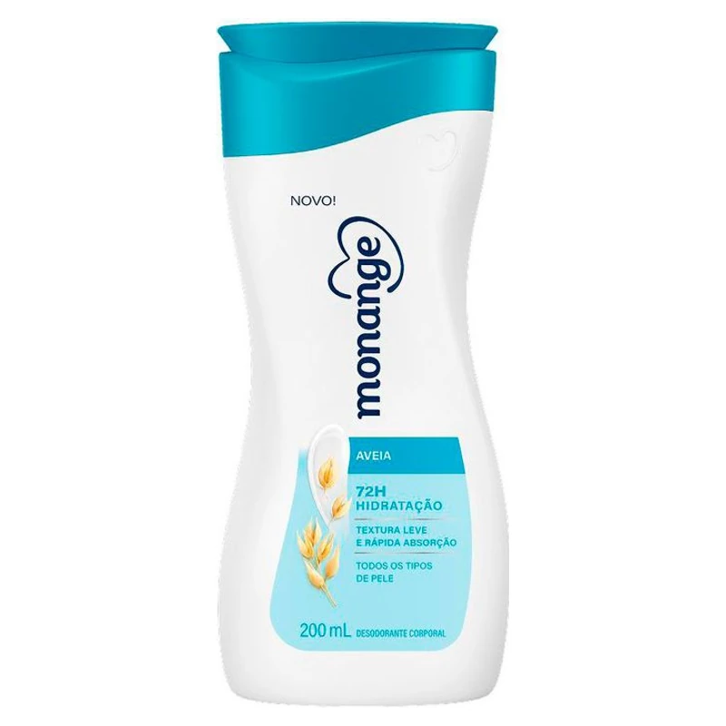 Hidratante Corporal Iogurte com Aveia 48h Monange Frasco 200ml
