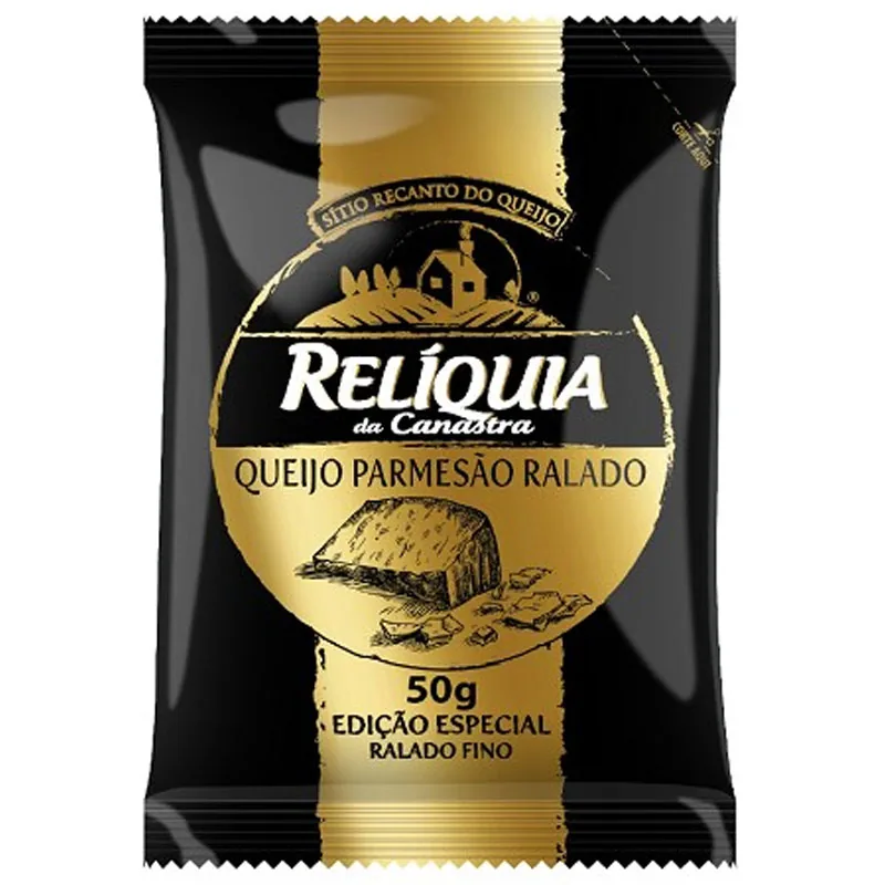 Queijo Parmesão Ralado Fino Reliquia Pacote 50g