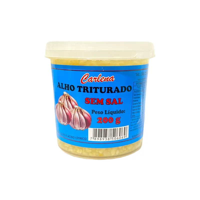 Alho Triturado sem Sal Carlena Pote 200g