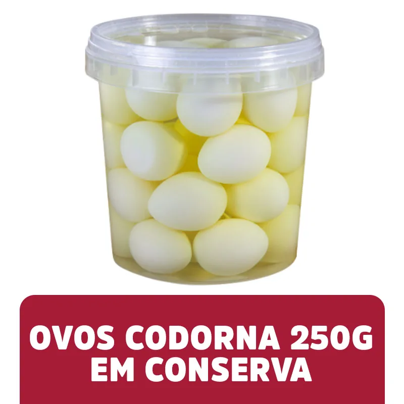 Ovo Codorna Conserva Carlena Pote 250g