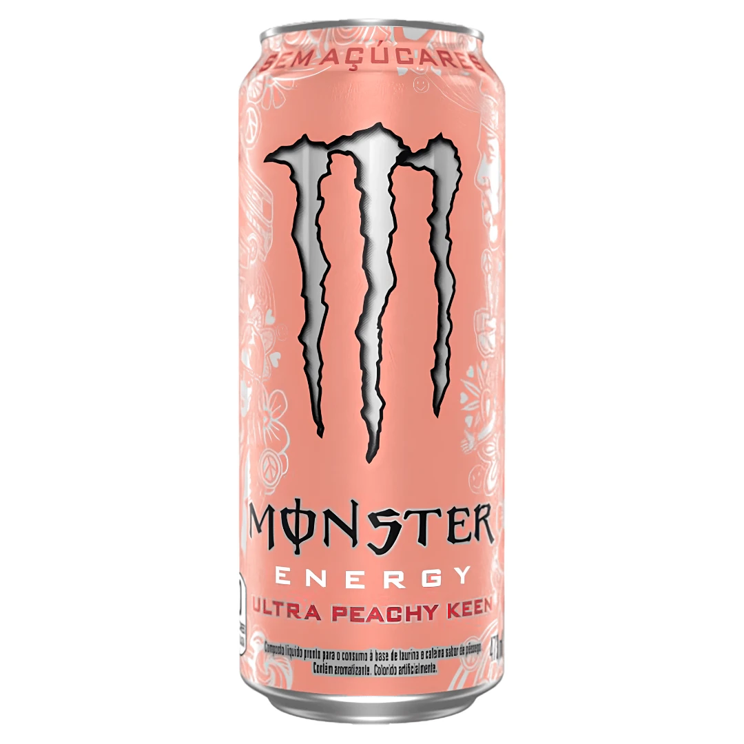 Bebida Energética ZERO Ultra Peachy Keen Monster Latao 473ml