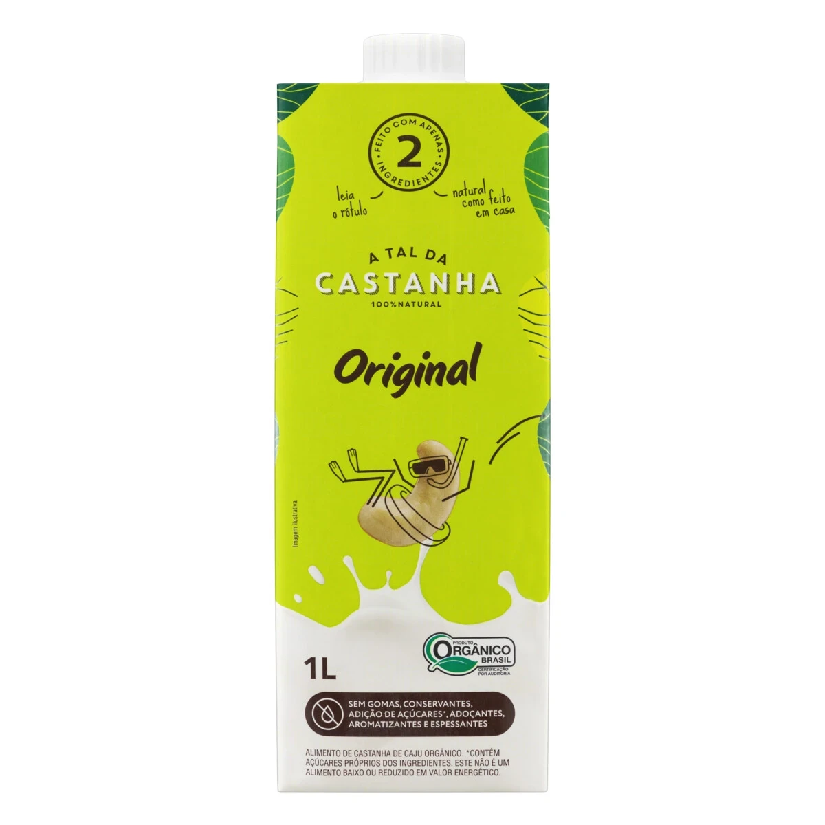 Bebida Vegetal Castanha Caju Original A Tal da Castanha Caixinha 1L