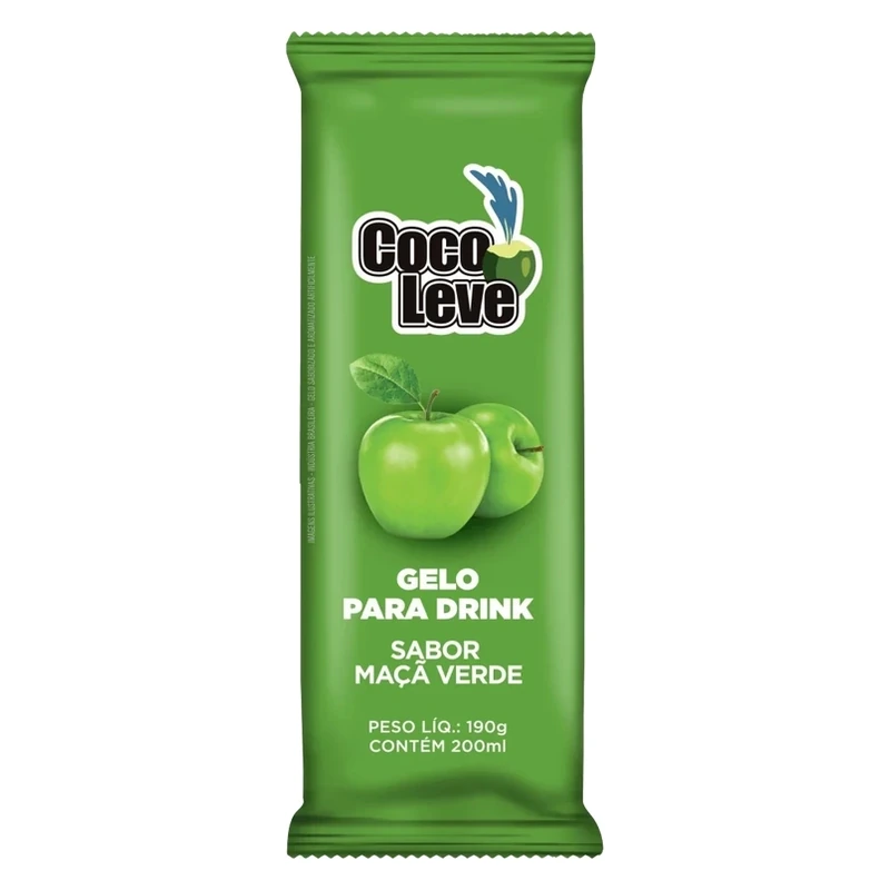Gelo Saborizado Maçã Verde Cocoleve Caixa 190g