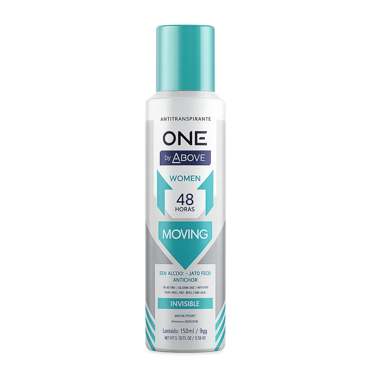 Desodorante Feminino Aerossol Moving Above Frasco 86g