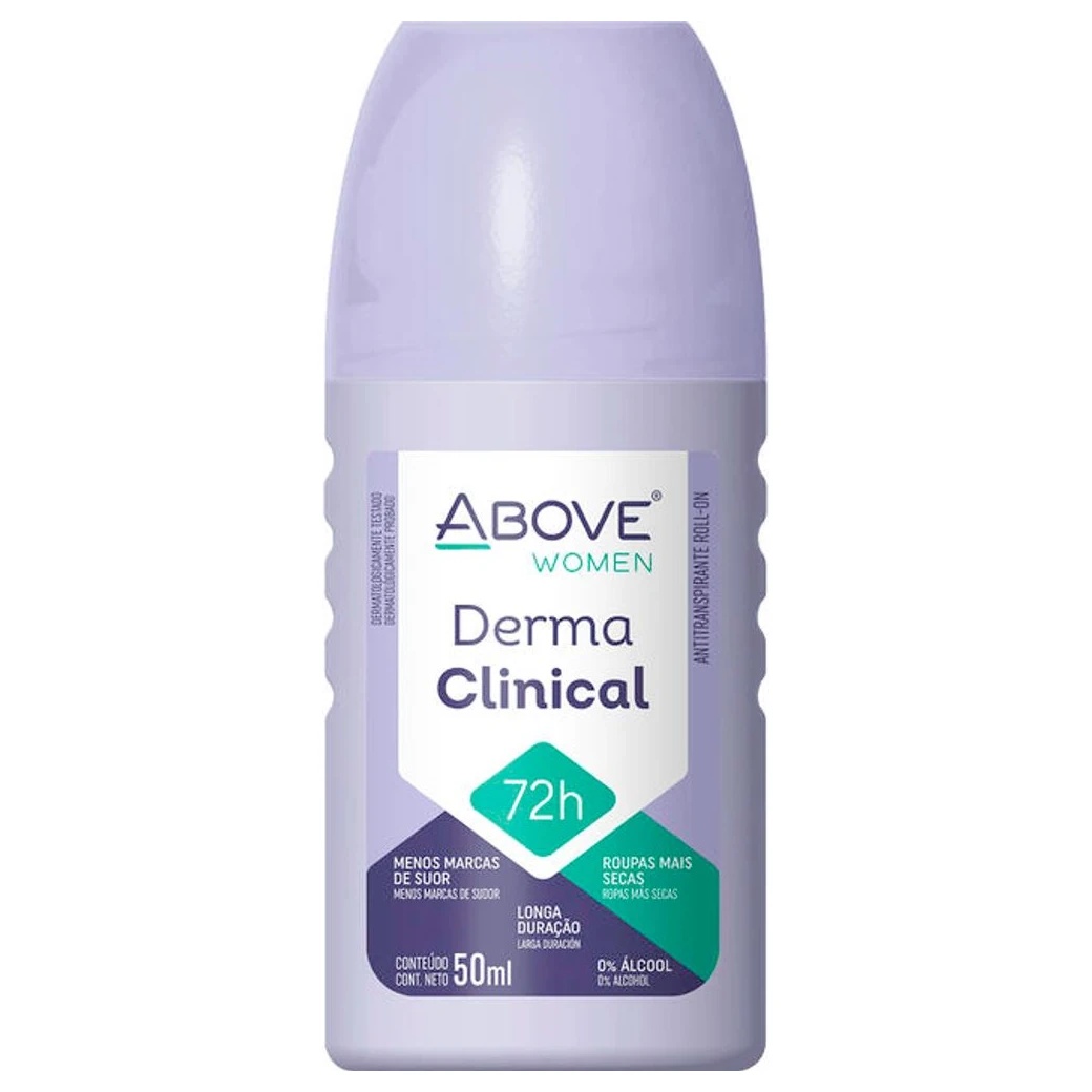 Desodorante Feminino Rollon Derma Clinical Above Frasco 50ml