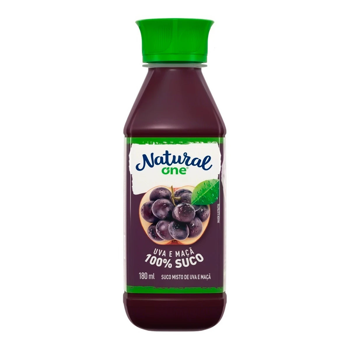 Suco Funcional Uva E Maçã Natural One Garrafa 180ml