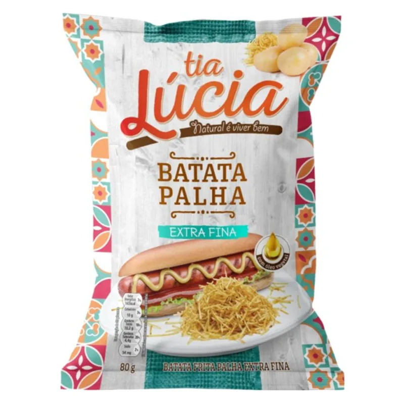 Batata Palha Extra Fina Tia Lucia Pacote 80g