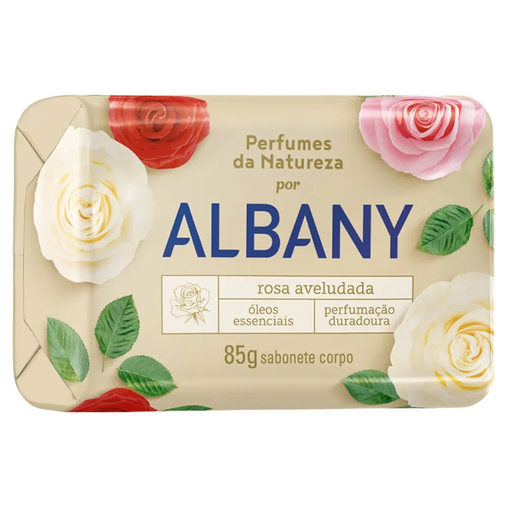 Sabonete Rosa Aveludada Albany 85g